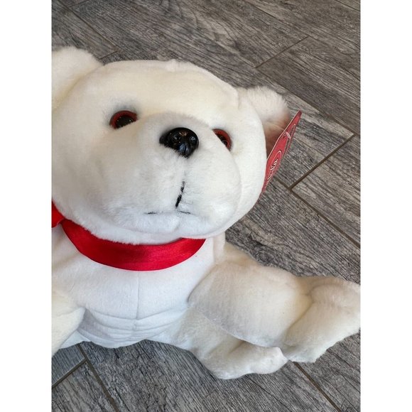 NWT Coca Cola Teddy Bear Coke Scarf Stuffed Toys Plush Stuff Animal‎ Polar  12" - Picture 1 of 11